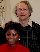 Gladys Okocha och Jens Silfvast