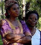 Afrikas prlor Perpetual frn Ghana (tv) och Gladys frn Nigeria.